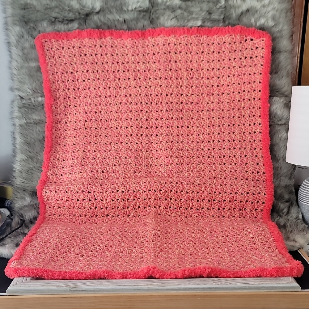 Handmade Vibrant  Crochet Baby Blanket